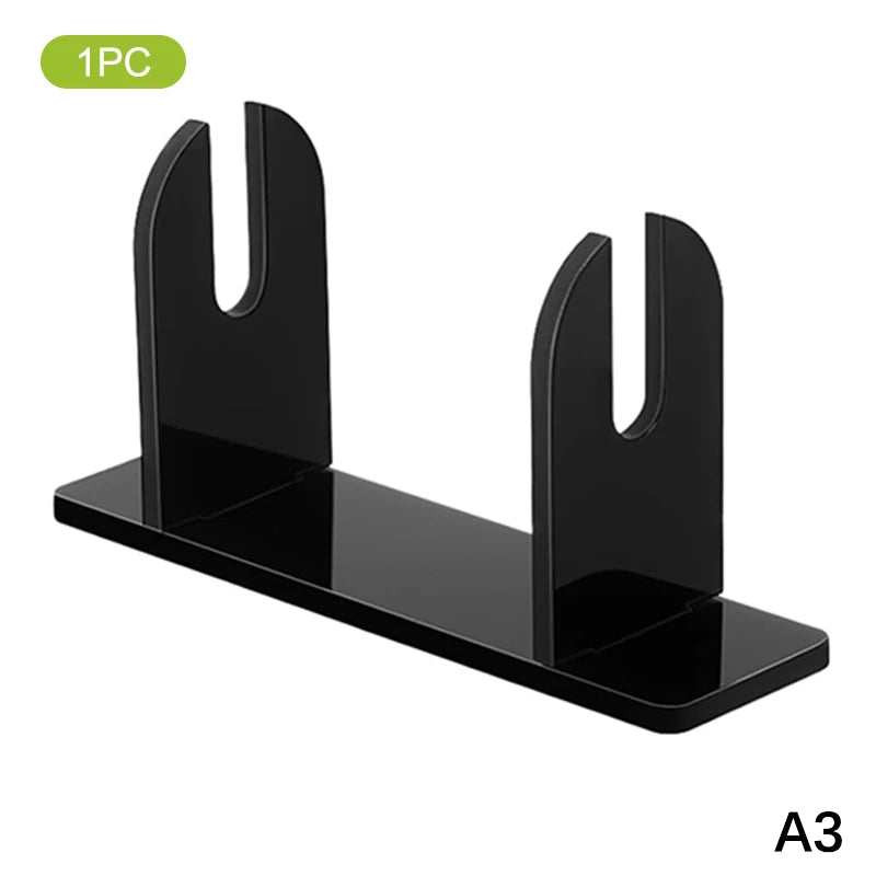〔W〕1/2pcs Acrylic Fan Display Stands Foldable Fan Stand Holder Space-Saving Desk Organizer For Japanese & Chinese Hand Fans