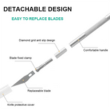 Metal Engraving Craft Knife Non-Slip Handle Gold Silver Hobby Carving Scalpel Utility Knife Art Stationery DIY Craft Supplies