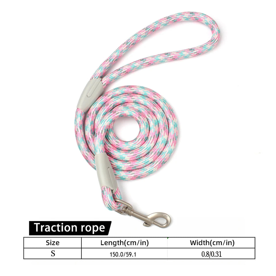Classic Durable Dog Leashes Medium large Dog Solid Lead Rope Fashion Black Mesh Dog leash Outdoor Walking Training New Arrivals