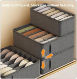 Closet Underwear Organizer Storage Box Drawer Fabric Foldable Cabinet Closet Storage Boxes for Storing Socks Underwear Ties Belt