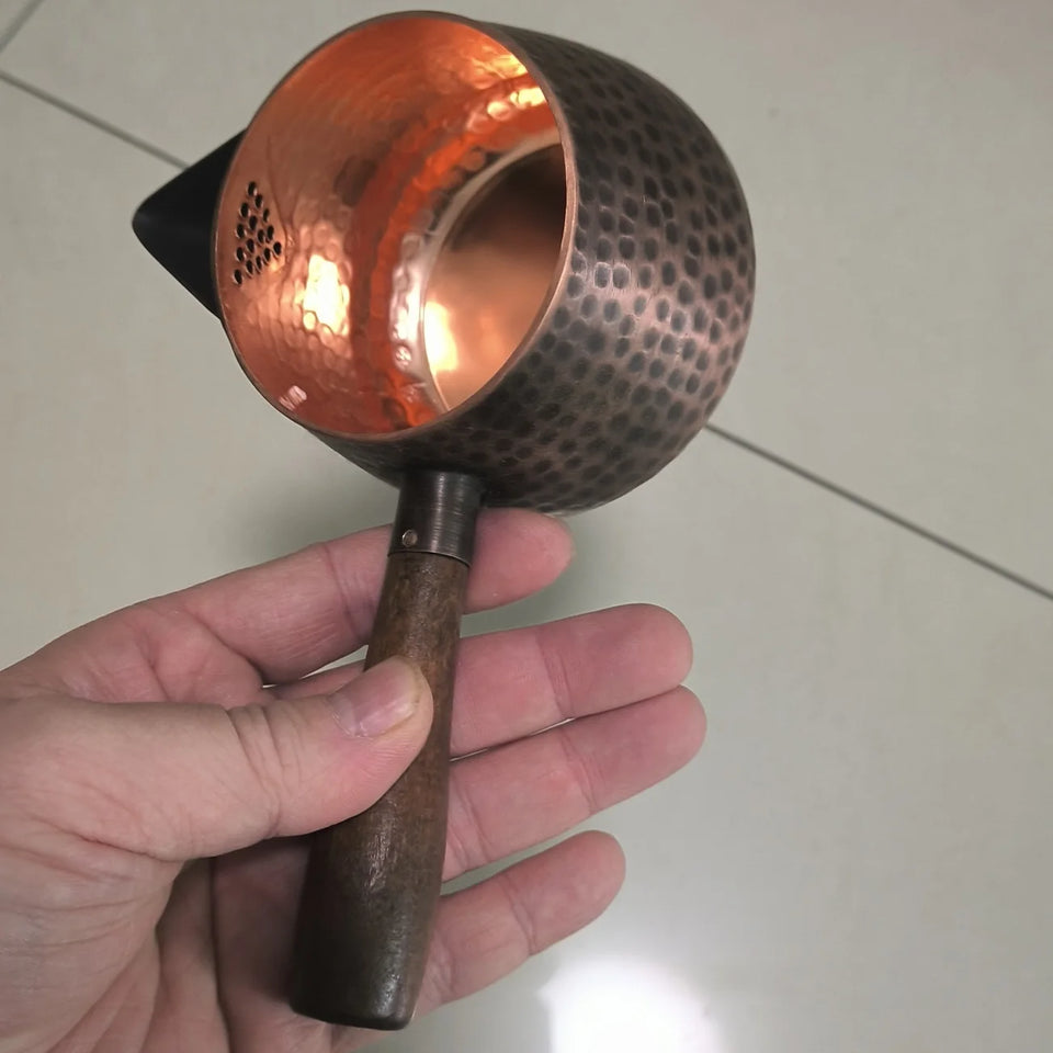 about 400ml red copper Teapot coffee