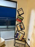 Modern Living Room Decor Iron Art Shelf Office Study Bookcase Multi-layer Storage Rack for Organizing Books And Decorations