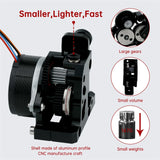 Dual Gear Extruder HGX-LITE-Extruder Hard Steel Reduction Gear With High Speed Motor for CR10 CR 10S Ender 3 V2 3D Printer Parts