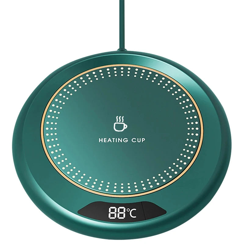 1PC Thermostatic Heating Coaster USB Home Heating Coaster 3-speed Adjustment Heating 55 Degrees Constant Temperature