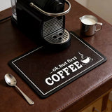 Minimally Styled Coffee Machine Mat and Anti Slip Mat Kitchen Mat Kitchen Water and Anti Slip Mat Mat Kitchen Dining Mats