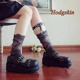 Hollow Rivet Belt Buckle Pumps Solid Black Shallow Wedges Heel Women Pumps Fashion Casual 2025 New Arrivals Spring/autumn Pumps