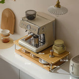 Creative Coffee Machine Storage Racks Wooden Countertop Cups Office Holders Racks Display Shelf Organizer Shelves Kitchen