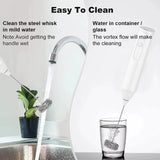 1 electric coffee frother, milk frother, egg beater, handheld 3-speed rechargeable cream maker, 3-speed kitchen mixer