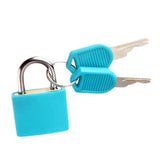 8pcs Mini Padlock Zinc Alloy Colorful Travel Anti-Theft Lock Plastic Case Drawer Luggage Padlock for School Dormitory Gym Locker