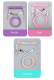 3M Type C Mechanical Keyboard Coiled Cable USB Keyboard Wire Mechanical Keyboard Aviator Desktop Computer Aviation Connector