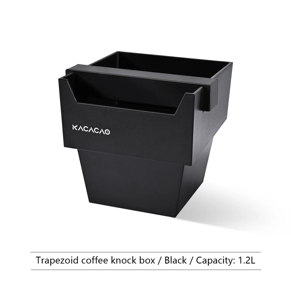 KACACAO Coffee Knock Box Espresso Grounds Container Dump Bin Bucket Anti Slip Powder Beveled Residue Barista Accessories Tools