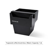 KACACAO Coffee Knock Box Espresso Grounds Container Dump Bin Bucket Anti Slip Powder Beveled Residue Barista Accessories Tools