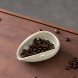 Coffee Bean Dosing Cup Bean Dispenser Ceramics Bean Measuring Tray Tea Coffee Accessorie