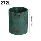 120-500L Garden Yard Waste Bag Foldable Leaf Sack Weed Trash Can Waterproof Reusable Trash Storage Container Garden Supplies New
