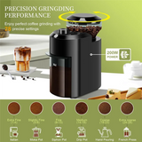 B59B-Electric Burr Coffee Grinder 28 Grind Settings For 12 Cups Adjustable Professional Bean Grinder Household Coffee Grinder US