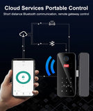 Bluetooth Electronic Glass LOCK Fingerprint Recognition Smart Lock Tuya APP Rfid Card Biometric Unlock for Glass Door Lock