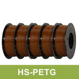 KINGROON 5KG(11LBS) PLA PETG HS-PLA HS-PETG Filament 1.75mm High Speed 3D Printer Material Matte PLA 1kg*5 Roll Mix Color New