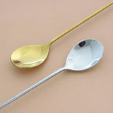 Crystal Spoon Set Long Handle Teaspoon 430 Stainless Steel Diamond Ice Spoon Perfect for Dessert Ice Cream Coffee Cocktail커피