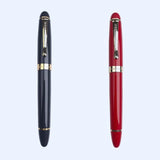 Jinhao Fountain Pen Black Fish Scale Long Knife Tip Dragon Relief Hand Polished Pen Tip Birthday Wedding Promotion Teacher Gift