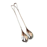 2Pcs Stainless Steel Coffee Stirring Spoon Long Handle Ice Cream Dessert Tea Spoon For Picnic Drinkware Tableware Kitchen Supply