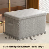 Clothes Storage Box Household Large-capacity Wardrobe Snacks Toys Layered Finishing Artifact Folding Storage Box Basket with Lid