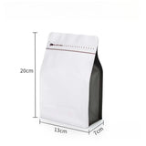 StoBag 50pcs 250g Coffee Beans Packaging Bag with Valve Aluminum Foil Heat Sealing for Powder Tea Nuts Storage Reusable Pouch