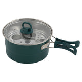 Portable Electric Hot Pot w/Foldable Handles Mini Hot Pot Multi-Functional Ramen Noodle Cooker with Power Adjustment