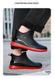 Couples Short Rain Shoes Fashion Light Waterproof Shoes Non-Slip Sports Korean Rain Boots