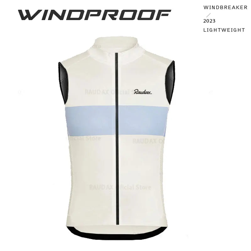 2025 RAUDAX New Cycling Sweatshirt Summer Windproof Lightweight Sleeveless Men's Mountain Bike Tops Racing Gilet Ropa Ciclismo