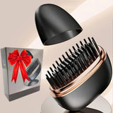 Wireless Hair Straightener Brush USB Rechargeable 30s Fast Heat 3 Temperature for Straight & Curly Hair Types Mini Travel Styler