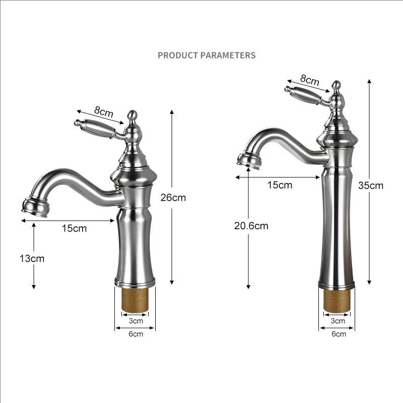 Chrome Basin Faucet Brass Black 360° rotatable basin faucet European-style Hot and Cold mixing faucet Brushed