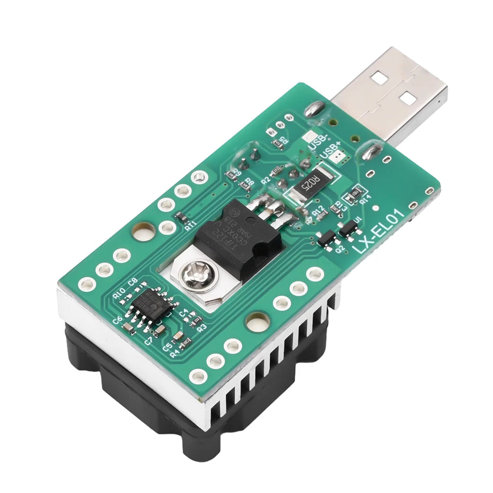 18W 22.5W Electronic Test Load Resistor USB Interface Battery Discharge Capacity Tester with Fan Adjustable Current Module Tool