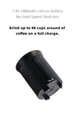 New Rechargeable Auto Espresso Barista CNC Conical Burr Coffee Bean Grinder Machine