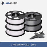 ANYCUBIC PLA 3D Filament For FDM 3D Printer 1.75mm Eco-friendly 3D Printing Material Failment For Kobra S1C 5KG EU US Warehouse
