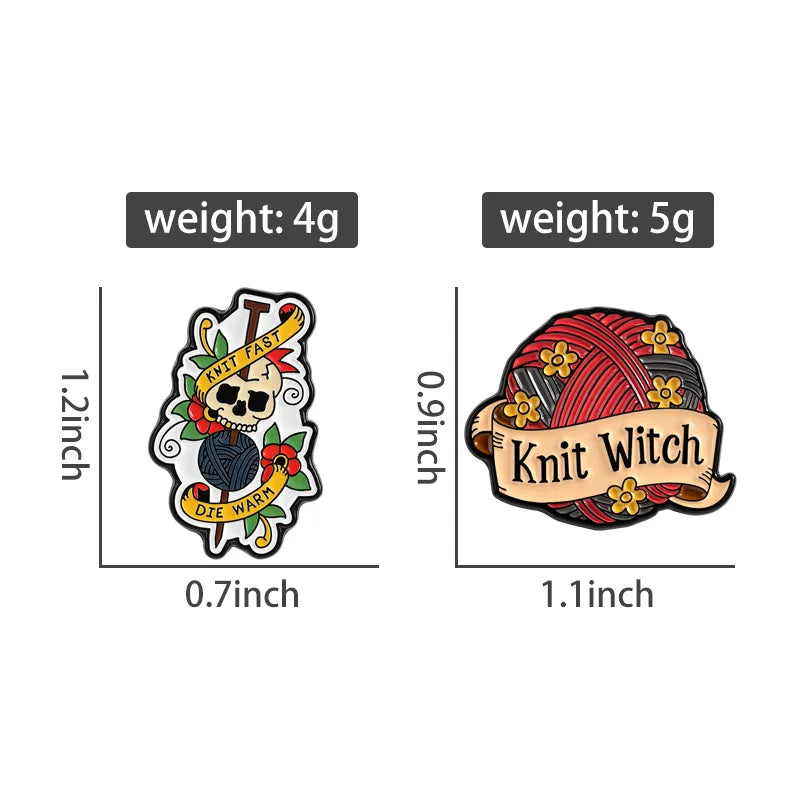2-6pcs/set Hobby Collection Enamel Pins Reading Book Iced Coffee Knit Brooch Hiking Badges Music Korean Girls Band Jewelry