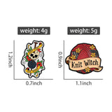 2-6pcs/set Hobby Collection Enamel Pins Reading Book Iced Coffee Knit Brooch Hiking Badges Music Korean Girls Band Jewelry