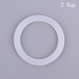 2pcs Silicone Seal Ring Flexible Washer Gasket Ring Replacenent For Cups Moka Pot Kitchen Coffee Espresso Makers Parts