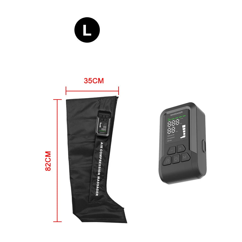2025 New Arrival Cordless Legs And Feet Air Massage Therapy Recovery Boots Circulation Air Compression Full Leg Massager Machine