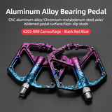 ROCKBROS Bike Pedals Aluminum Alloy Anti-slip Bicycle Pedals Ultralight Sealed Bearing One-piece MTB Road Mountain Cycling Pedal