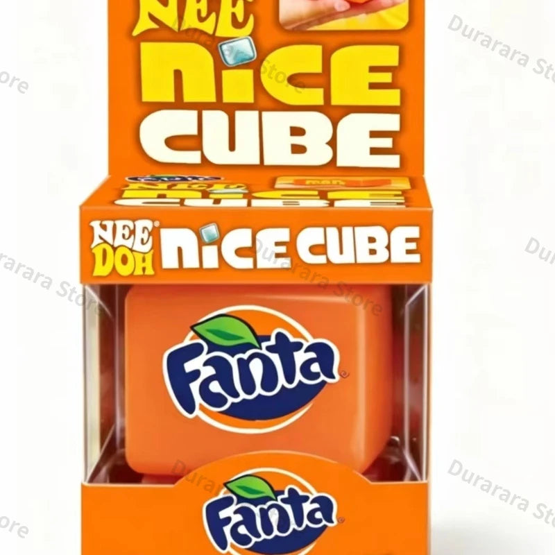 New Schylling Limited Edition Fanta Nice Cube Squish Stress Relief Toy Cute Soft Fidget Toy Stress Relief Squishy