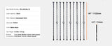 SucceBuy Staircase Metal Balusters Galvanized Decorative Banister Spindles with Hollow Baskets Spiral Stair with Shoes Screws