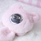 Kawaii Plush Brooch Coffee Cat Plush Keychain Soft Stuffed Cute Cat Plush Doll Colorful Ins Animal Plush Key Chain Kid Girls