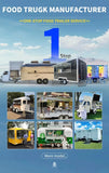 Commercial Multi-Functional Food Trailer Truck for Sale - Convertible BBQ Coffee Ice Cream Setup Galvanized Steel