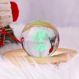 50mm Tree of Life Crystal Ball 3D Laser Engraved Paperweight Yoga Meditation Healing Glass Ball Sphere Globe Home Decor Figurine