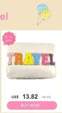 2PCS/SET Trendy Flower Bow Printing School Bag Lunch Bag Large Capacity Nylon Backpack Cute Students Insulation Ice Bento Box