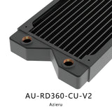 Bykski Azieru AU-RD360-CU-V2 360mm 3x120mm Copper Radiator Water Cooling