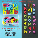 Magnetic letter spelling board set teaching tool, helpful for teaching and intellectual development, improving language skills