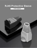 RJ45 Connector CAT6 CAT5e Connector Protective Cover Adapter Cap Ethernet Network Cable Plugs RJ45 Cat5/6 10 colour Sleeve