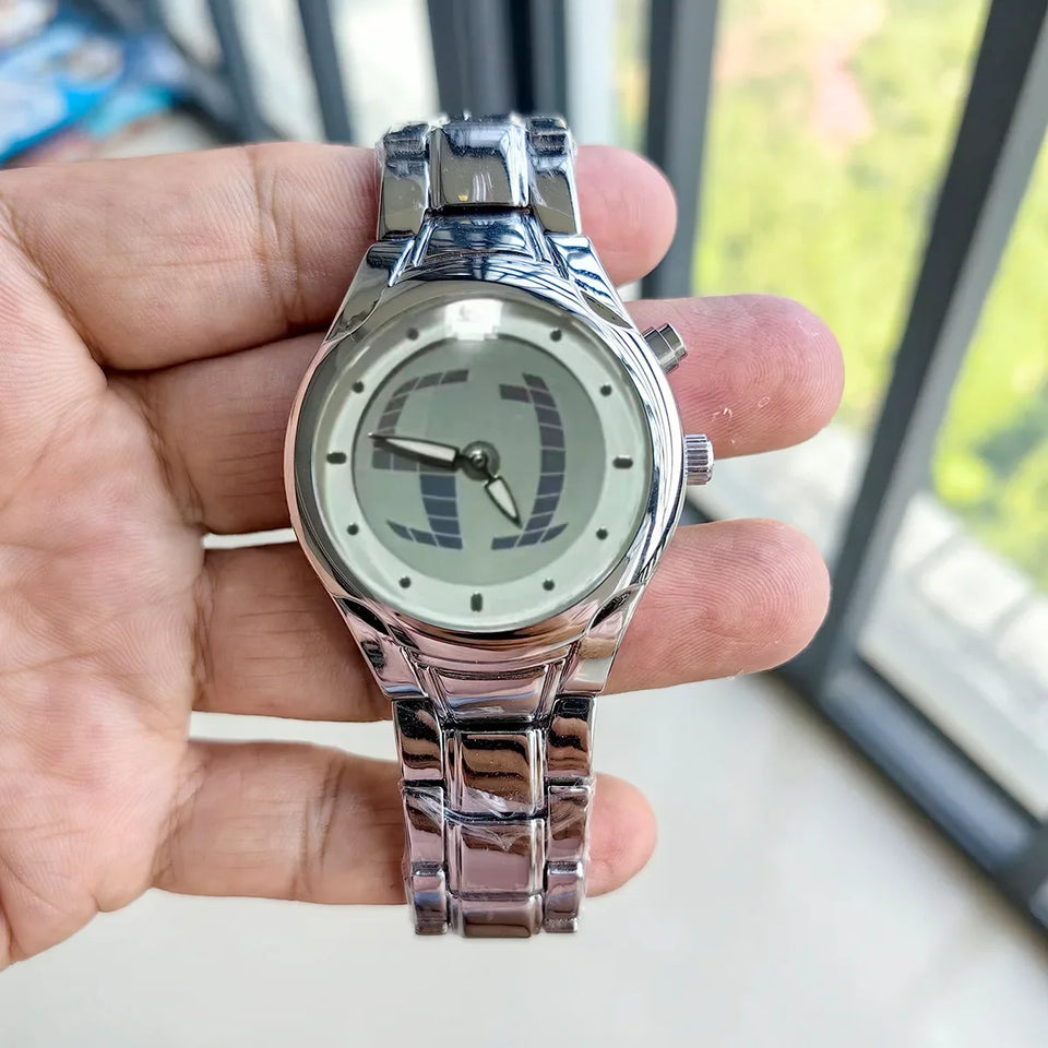 Business AAA Quartz Watch Color Square Y2K Pointer Number Dual Display Steel Personalize Hot Watches Men Dynamic Design Clcok
