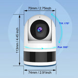 Tuya WiFi Camera 1080P HD Indoor Security Monitor Smart Life APP Real-time Surveillance Camera Supports Two-way Voice Intercom